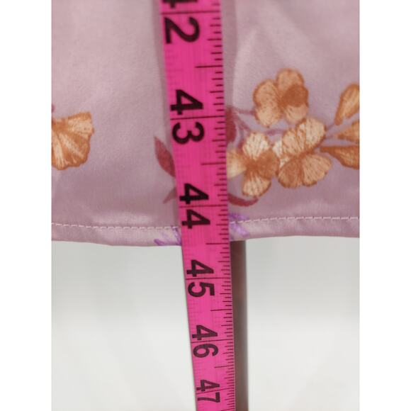 HIPPIE ROSE SZ S Iris pink floral sleeveless shift midi dress NWT B121 *flaw - Picture 4 of 7